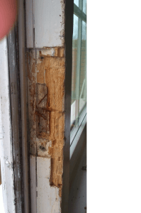 Door frame damage