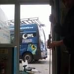 Inspecting the old lock