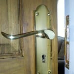 Guest Home in Redruth changes Lever Handles to Codelocks Old lever lever handles set