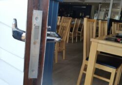Locksmith Falmouth commercial lock upgrade at Upper Deck